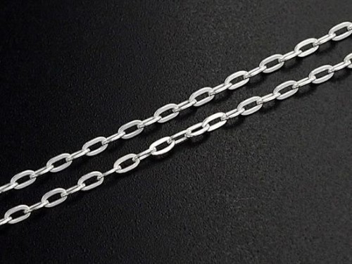 40 inches of 925 Sterling Silver Chain 1x2.5 mm.