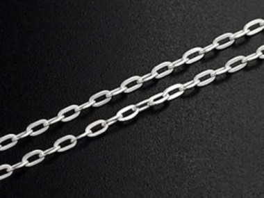 925 Sterling Silver Chain 1x2.5 mm.