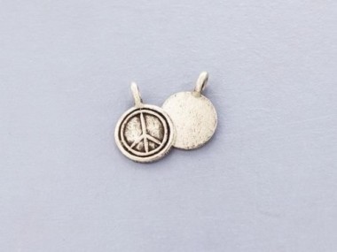 Karen Hill Tribe Silver Peace Charms 10 mm.