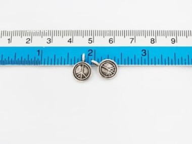 Karen Hill Tribe Silver Peace Charms 10 mm.