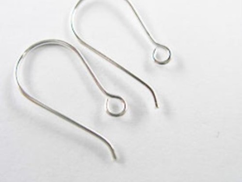 6 pairs of 925 Sterling Silver Ear Wires 11x19 mm.