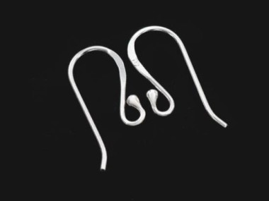 925 Sterling Silver Ear Wires 9x20mm.