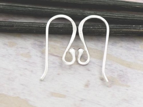 5 pairs of 925 Sterling Silver Ear Wires 9x20mm.