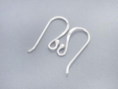 925 Sterling Silver Ear Wires 9x20mm.