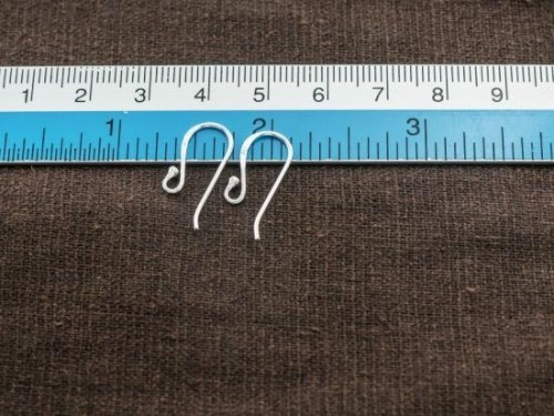 5 pairs of 925 Sterling Silver Ear Wires 9x20mm.