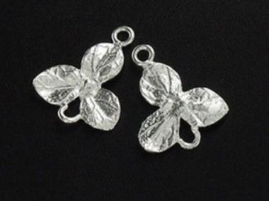 925 Sterling Silver Flower Connectors,Links 10x13 mm.