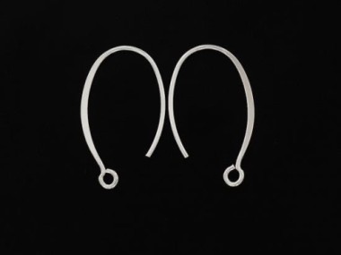 925 Sterling Silver Ear Wires 14x23 mm.