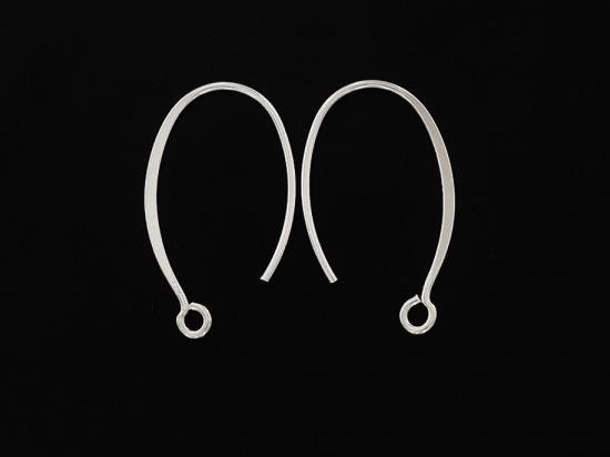 5 pairs of 925 Sterling Silver Ear Wires 14x23 mm.