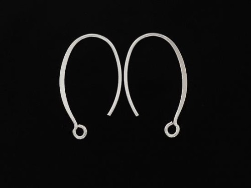 5 pairs of 925 Sterling Silver Ear Wires 14x23 mm.