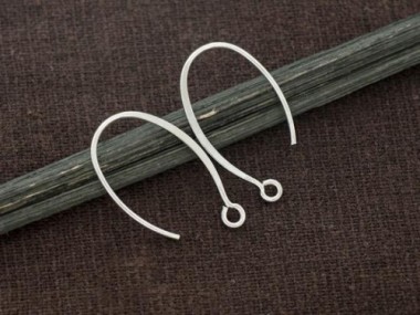 925 Sterling Silver Ear Wires 14x23 mm.