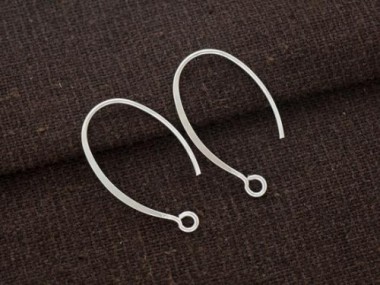 925 Sterling Silver Ear Wires 14x23 mm.