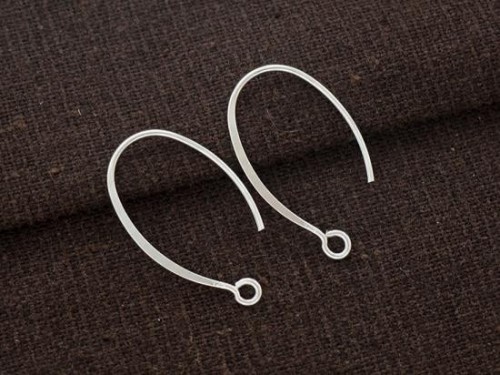 5 pairs of 925 Sterling Silver Ear Wires 14x23 mm.