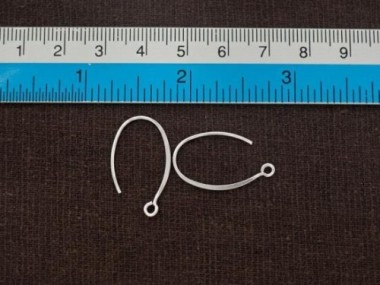 925 Sterling Silver Ear Wires 14x23 mm.