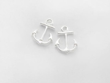 925 Sterling Silver Anchor Charms 11x15mm.P