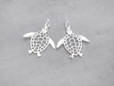 925 Sterling Silver Turtle Pendants 20x23mm.P