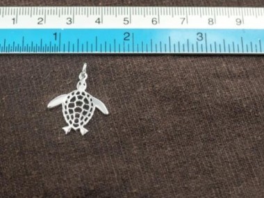 925 Sterling Silver Turtle Pendants 20x23mm.P