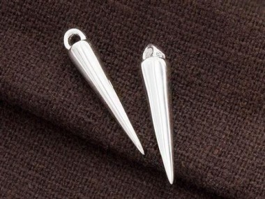 925 Sterling Silver Spike Charms 4x20mm.P