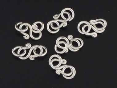 Karen Hill Tribe Silver Clasps 9mm.