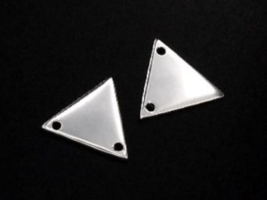 925 Sterling Silver Triangle Links, Connectors 12mm.