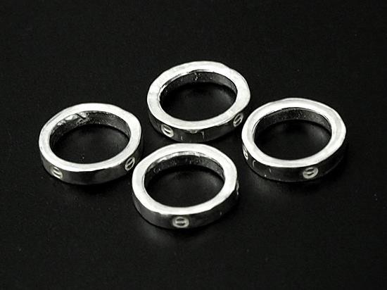 4 of 925 Sterling Silver Closed Jump Rings 2x9.5mm.