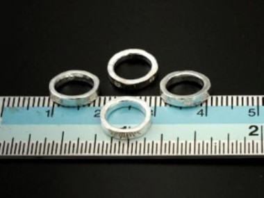 925 Sterling Silver Closed Jump Rings 2x9.5mm.