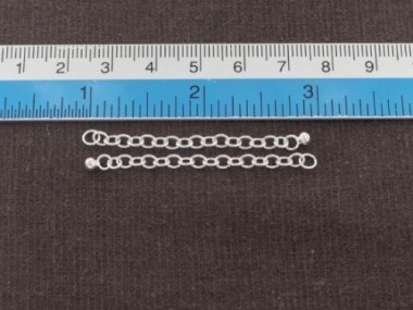 925 Sterling Silver Extension Link Chains 1.5 inches with Ball Charm