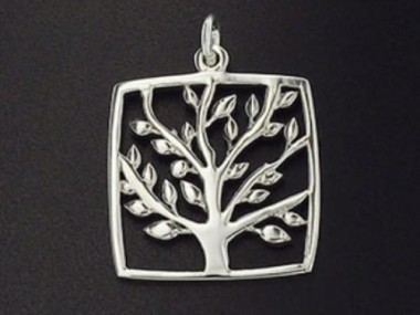 925 Sterling Silver Tree of Life Pendant 20 mm.P