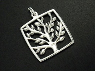 925 Sterling Silver Tree of Life Pendant 20 mm.P