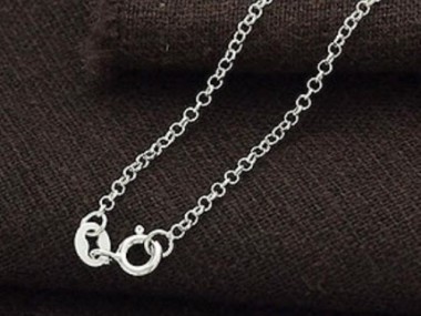 925 Sterling Silver Rolo Chain Necklace 1.6 mm.