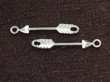 925 Sterling Silver filigree Arrow Connectors,Links 3.5x23mm.