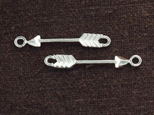 2 of 925 Sterling Silver filigree Arrow Connectors,Links 3.5x23mm. , delicated links