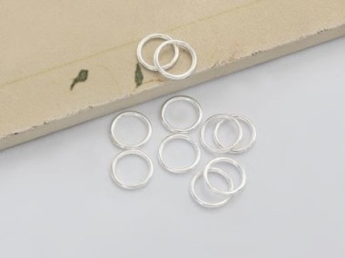 925 Sterling Silver Solder Jump Ring 1x9 mm.