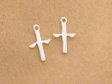 925 Sterling Silver Cross Charms 9x13 mm.