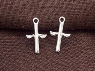 925 Sterling Silver Cross Charms 9x13 mm.