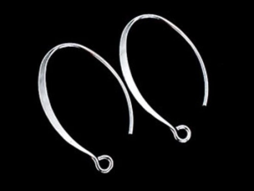 5 pairs of 925 Sterling Silver Ear Wires 15x24 mm.