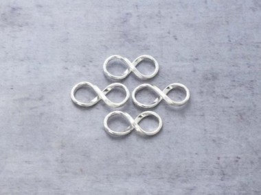 925 Sterling Silver Infinity Links 8x18mm.