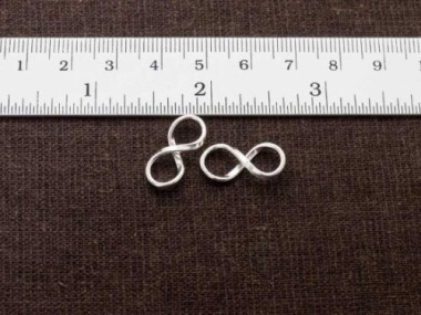 925 Sterling Silver Infinity Links 8x18mm.