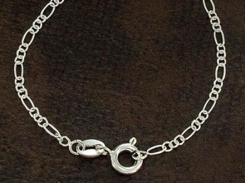 16 inches of 925 Sterling Silver Oval Link Chain Necklace 2x4mm .