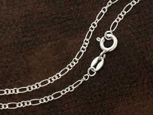 18 inches of 925 Sterling Silver Oval Link Chain Necklace 2x4mm .