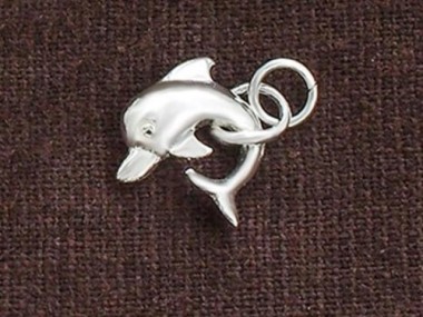 1 of 925 Sterling Silver Fish Pendant 5x16mm.