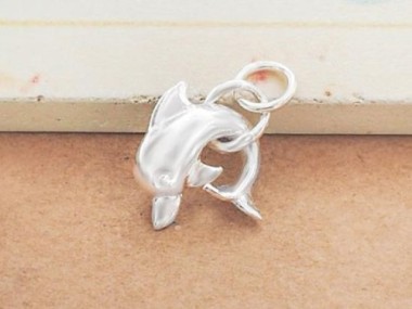 925 Sterling Silver Fish Pendant 5x16mm.