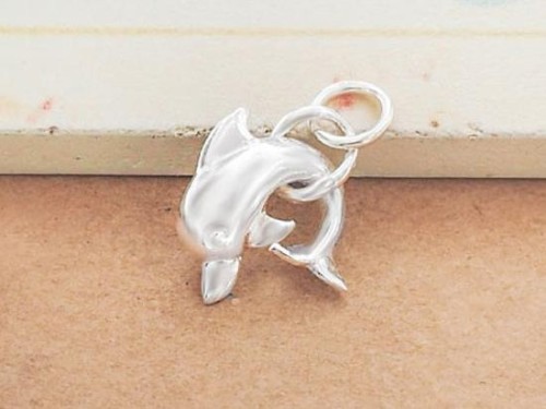 1 of 925 Sterling Silver Fish Pendant 5x16mm.