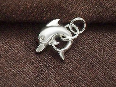 925 Sterling Silver Fish Pendant 5x16mm.