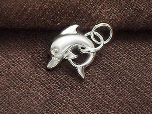 1 of 925 Sterling Silver Fish Pendant 5x16mm.