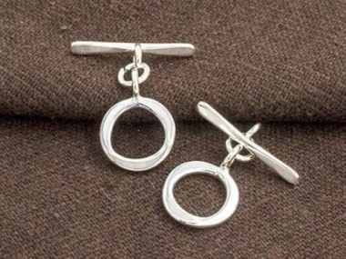 Karen Hill Tribe Silver Toggles 11.8 mm.