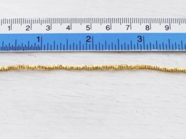 Karen hill tribe Silver Gold Vermeil Style Little Stick Beads 1.9x0.9mm.