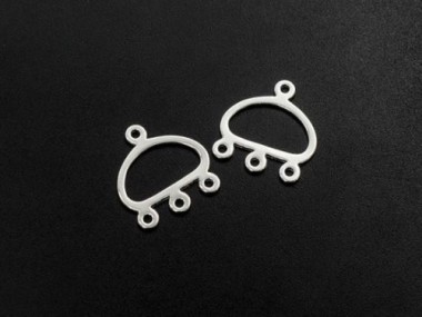 925 Sterling Silver Crescent Moon Chandelier Earring Findings.