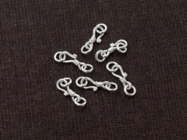 Karen Hill Tribe Silver Clasps 12.5 mm.