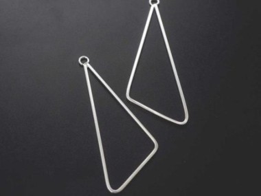 925 Sterling Silver Triangle Pendants 20x51 mm.