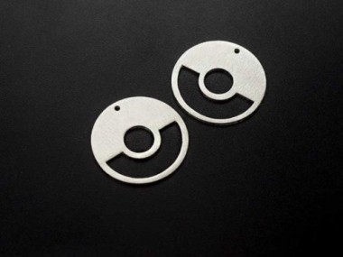 925 Sterling Silver Circle Disc Pendants 19.8 mm.